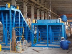 Gia công lắp đặt ván khuôn cầu thang nhà lắp ghép 