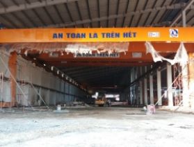 CHẾ TẠO VÀ LẮP ĐẶT CỔNG TRỤC 18 TẤN -  AN GIANG